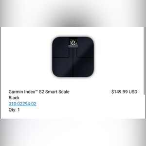 Garmin smart scale